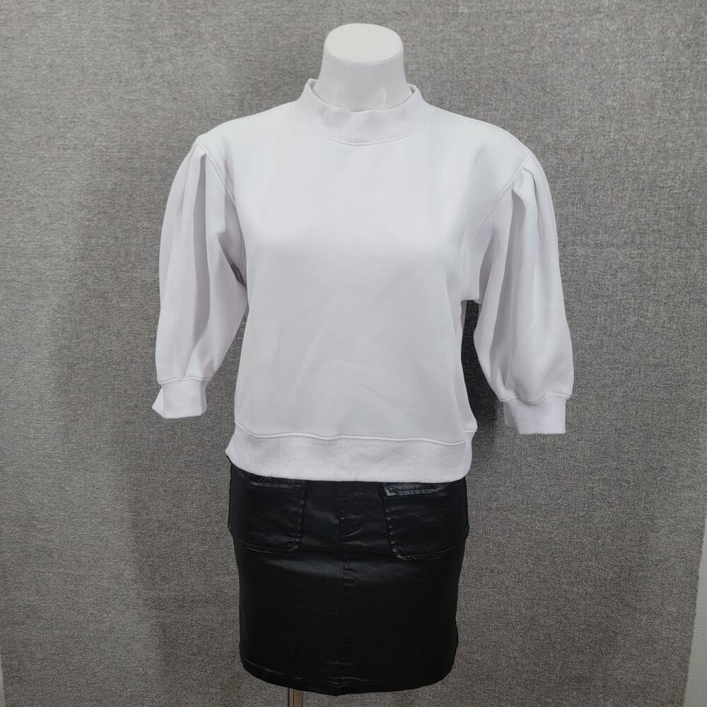 Addison Bay White Puff Sleeve Blouse - Picture 2 of 8